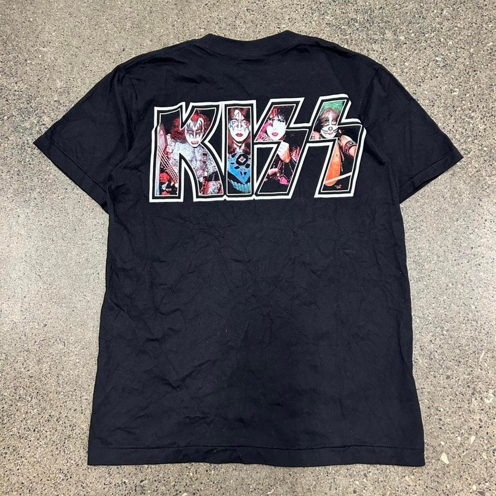 Vintage Kiss Big Face AOP Double Sided Band Single Stich T-Shirt (Size M) - Picture 6 of 6
